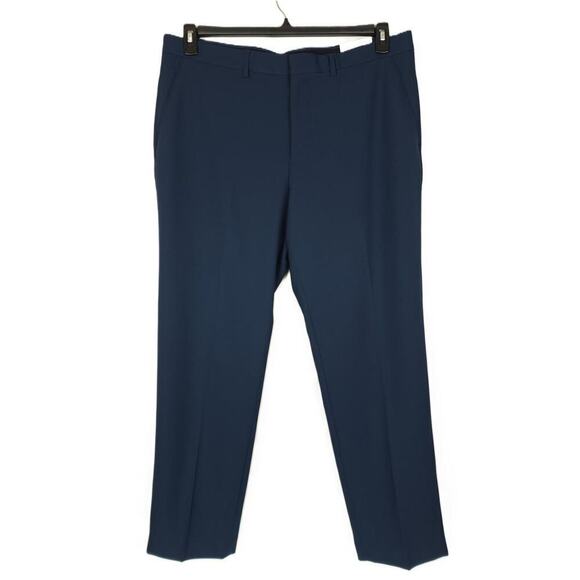 Perry Ellis Portfolio Men's Slim-Fit Stretch Golf Pants Navy Solid 38x32 NWT - Picture 2 of 4